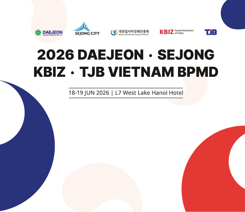 2026 DAEJEON · SEJONG · KBIZ · TJB VIETNAM BPMD